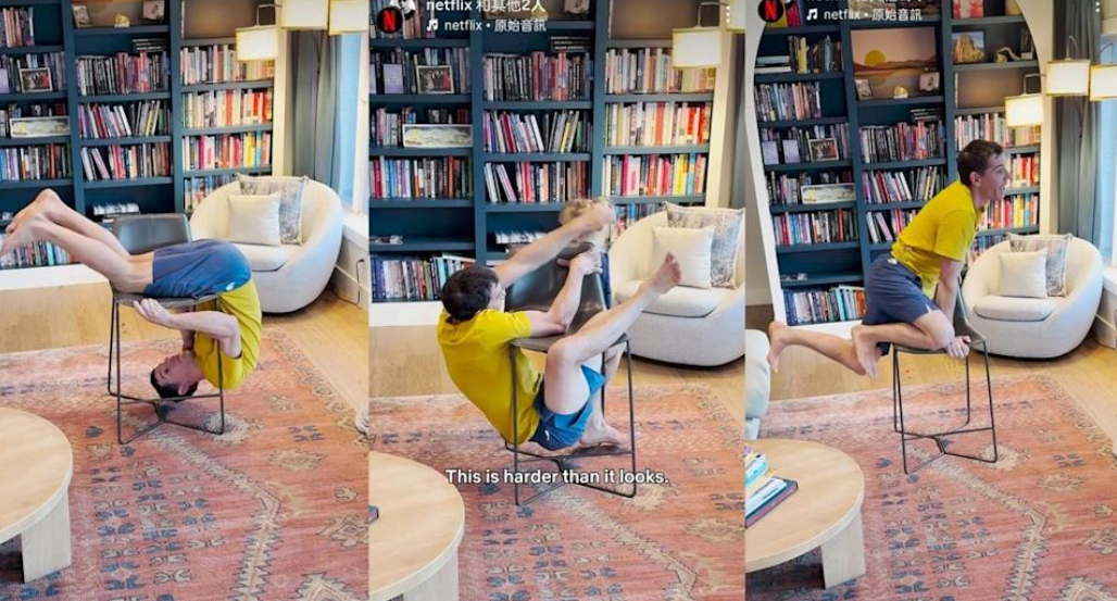 莎莉賽隆向霍諾德下「椅子攀岩」的戰帖（圖／翻攝IG）