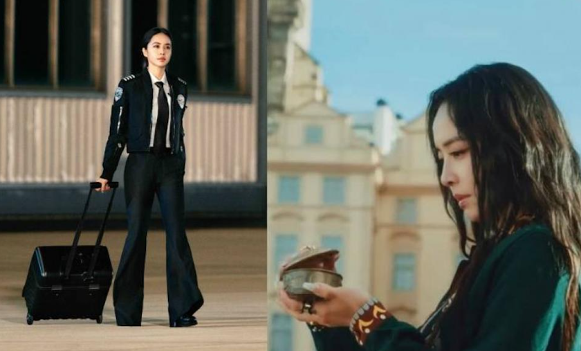 蔡依林穿機長制服重拍《布拉格廣場》MV。(圖/翻攝IG)