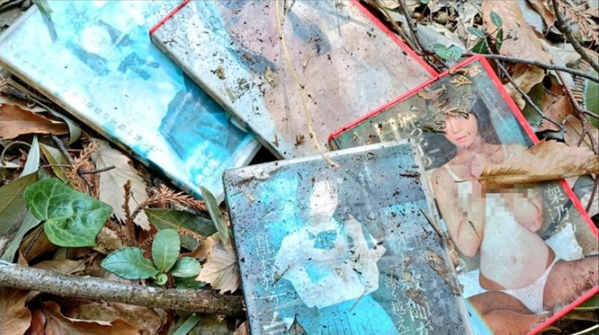 前AV女優架乃由羅的作品被發現丟棄在山上。(圖/翻攝架乃由羅IG)