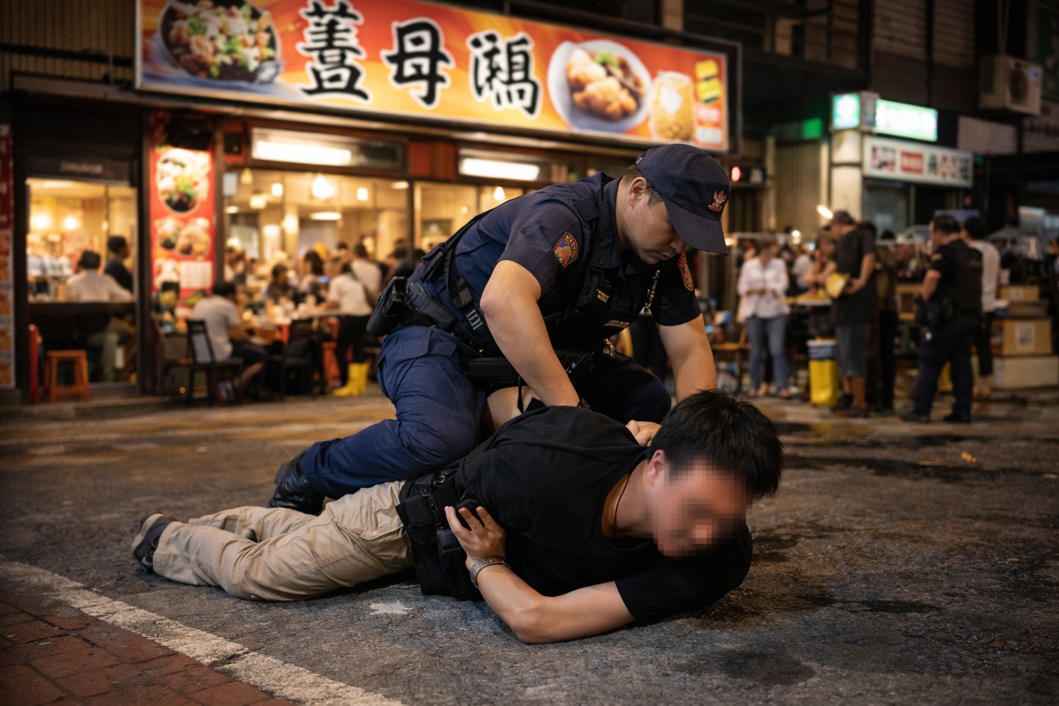 獨家/酒後滋事開空氣槍鬧事　莽男遭警逮捕送辦
