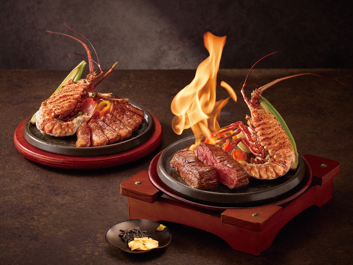 正月開運吃御節，「藝奇」極炙套餐加價399元可升級明太子龍蝦佐炙烤牛排。（圖／王品集團提供）