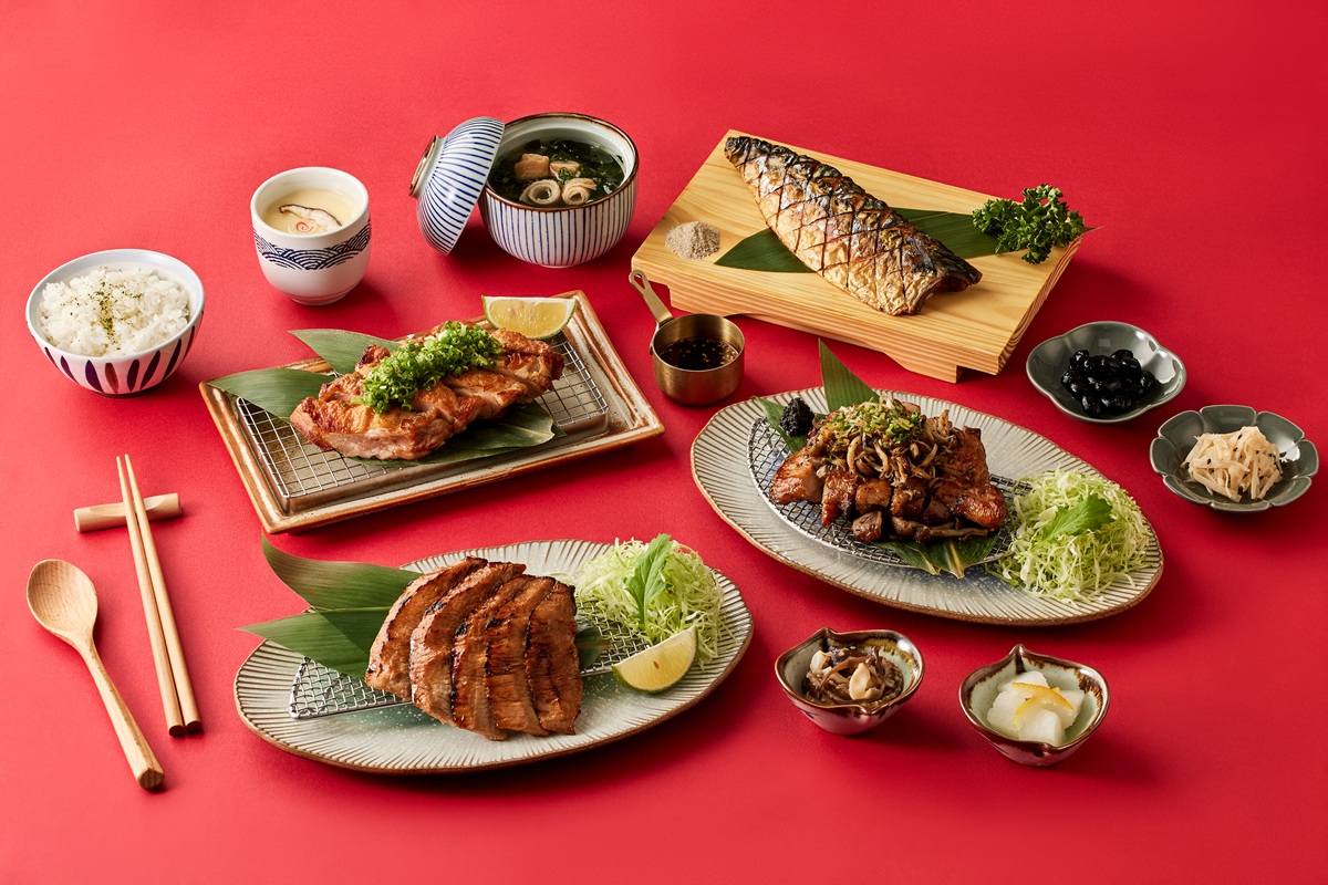 迎接新年開運商機，品田牧場 推出多款日式定食新品，2/2 前於紅區與綠區各選一份主餐即可現折 50 元，吸引聚餐與小資族嘗鮮。（圖／王品集團提供）