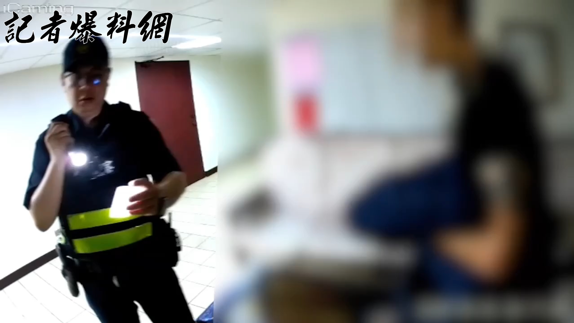 ▲警方逮捕砍人的余男。（翻攝畫面）