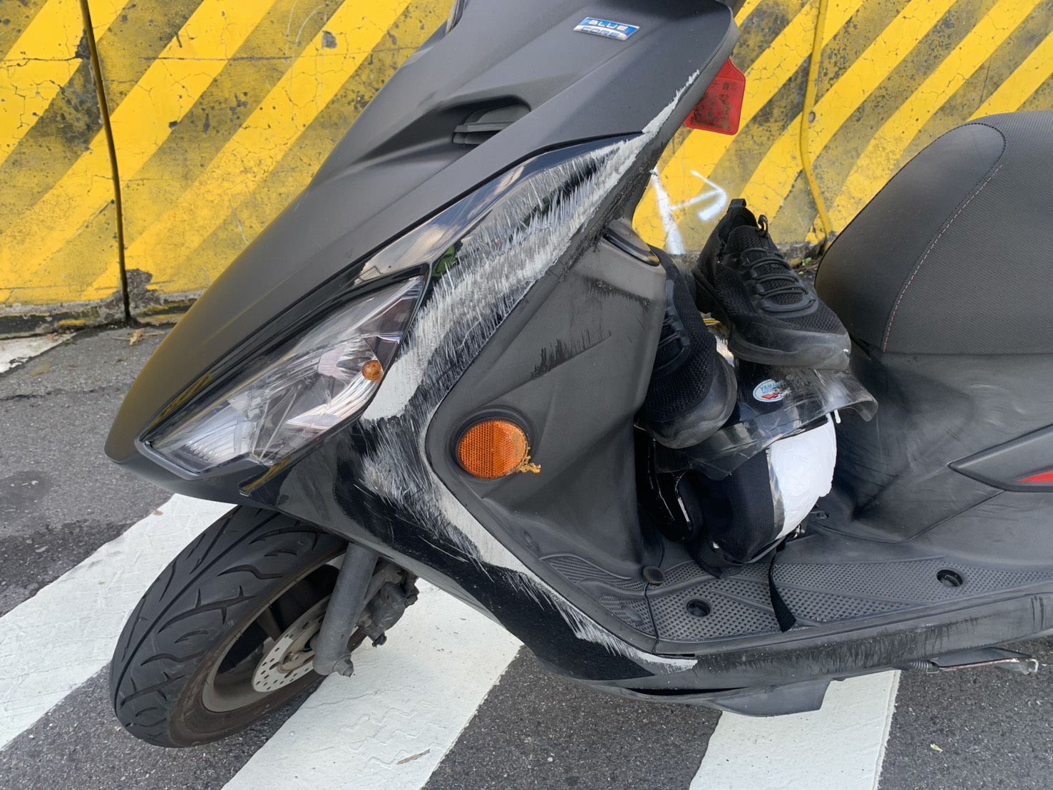 許姓公車司機騎乘的機車。