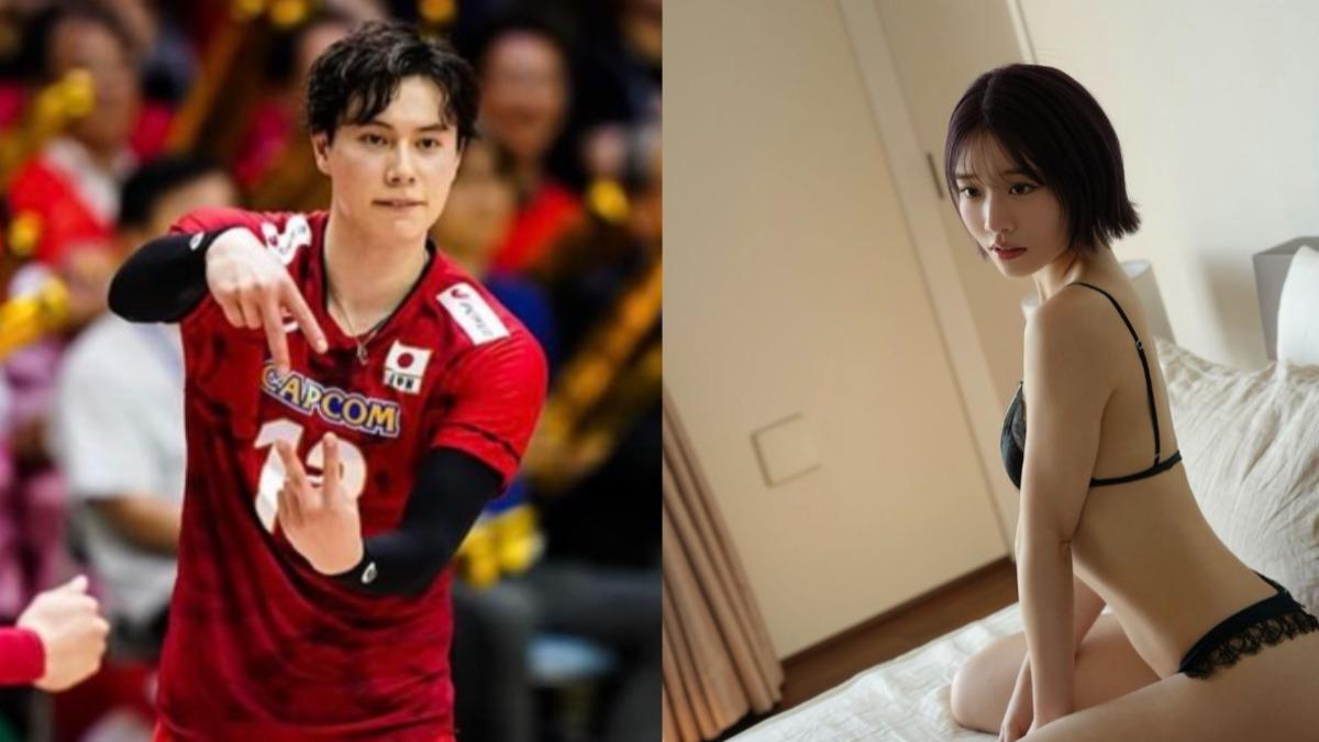 日本排球男神高橋藍爆偷吃河北彩伽。（圖／翻攝高橋藍、河北彩伽IG）