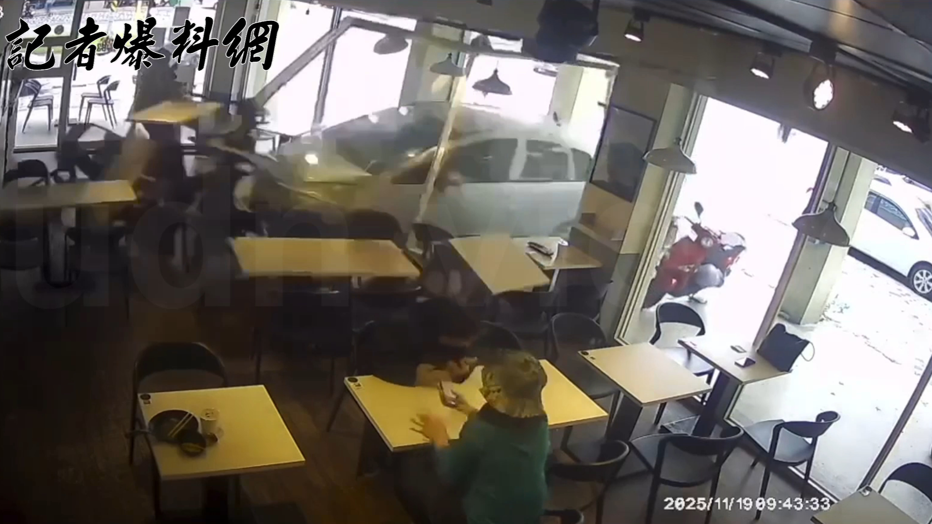 花蓮美崙地區1家早午餐店，今（19）日上午9時許傳出驚悚意外！