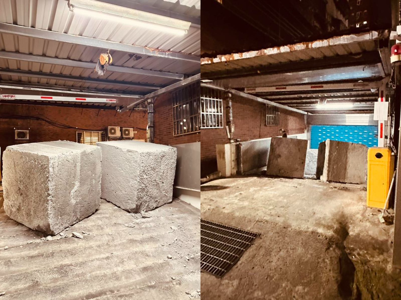 新北市三重區重陽路三段巷弄內，昨（21）日下午17時許爆發1起停車場出入口封堵事件。