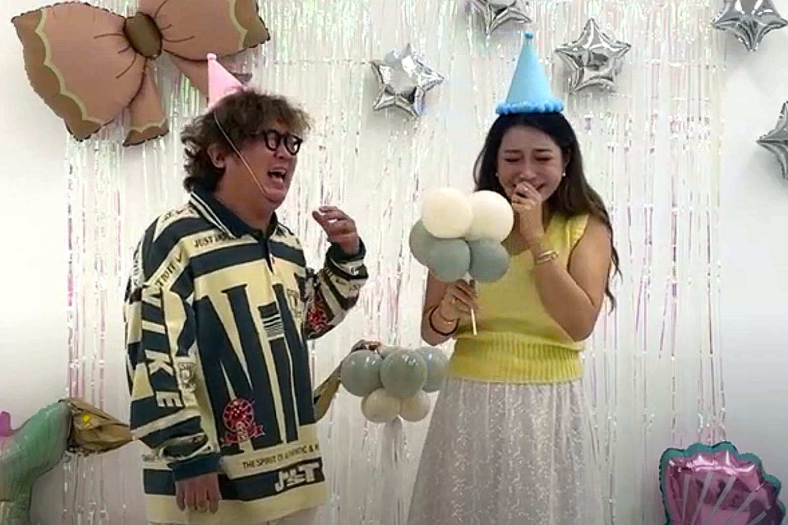 納豆、依依的寶寶性別派對。（圖／翻攝IG）