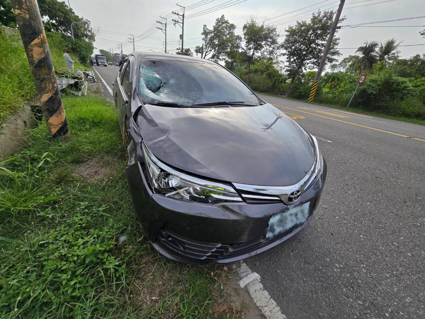 ▲黑車駕駛肇事後稱腦筋一片空白（圖／記者王俊勝 翻攝）