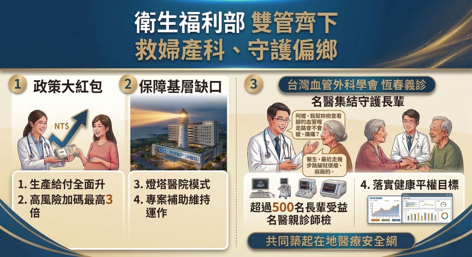 衛福部砸10億救婦產科！提高50%給付並增設「燈塔醫院」應對少子化衝擊