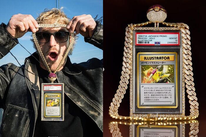 美國網紅、摔角巨星羅根保羅擁有的「插畫家皮卡丘」，以1650萬美元拍賣成交。（圖／翻攝IG）