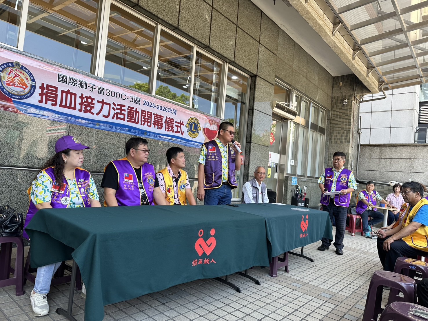 力勤農產梁俊仁、國際獅子會C-3區總監　號召獅友捐血傳愛心