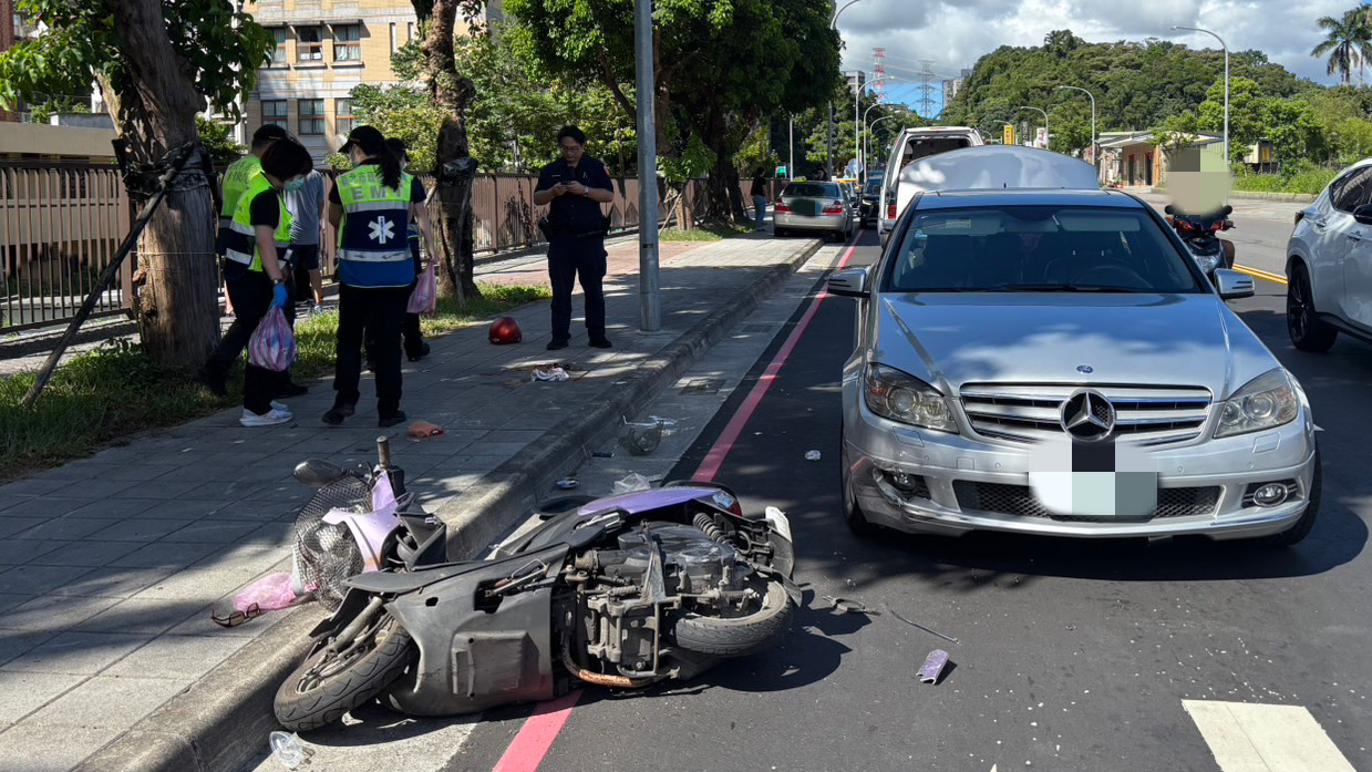 ▲汐止死亡車禍。（翻攝畫面）