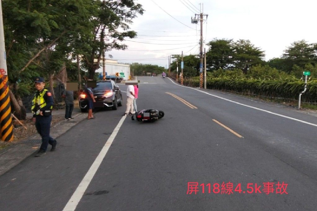 屏東餉潭村車禍非「一日雙撞」　潮州警證實為單一事故