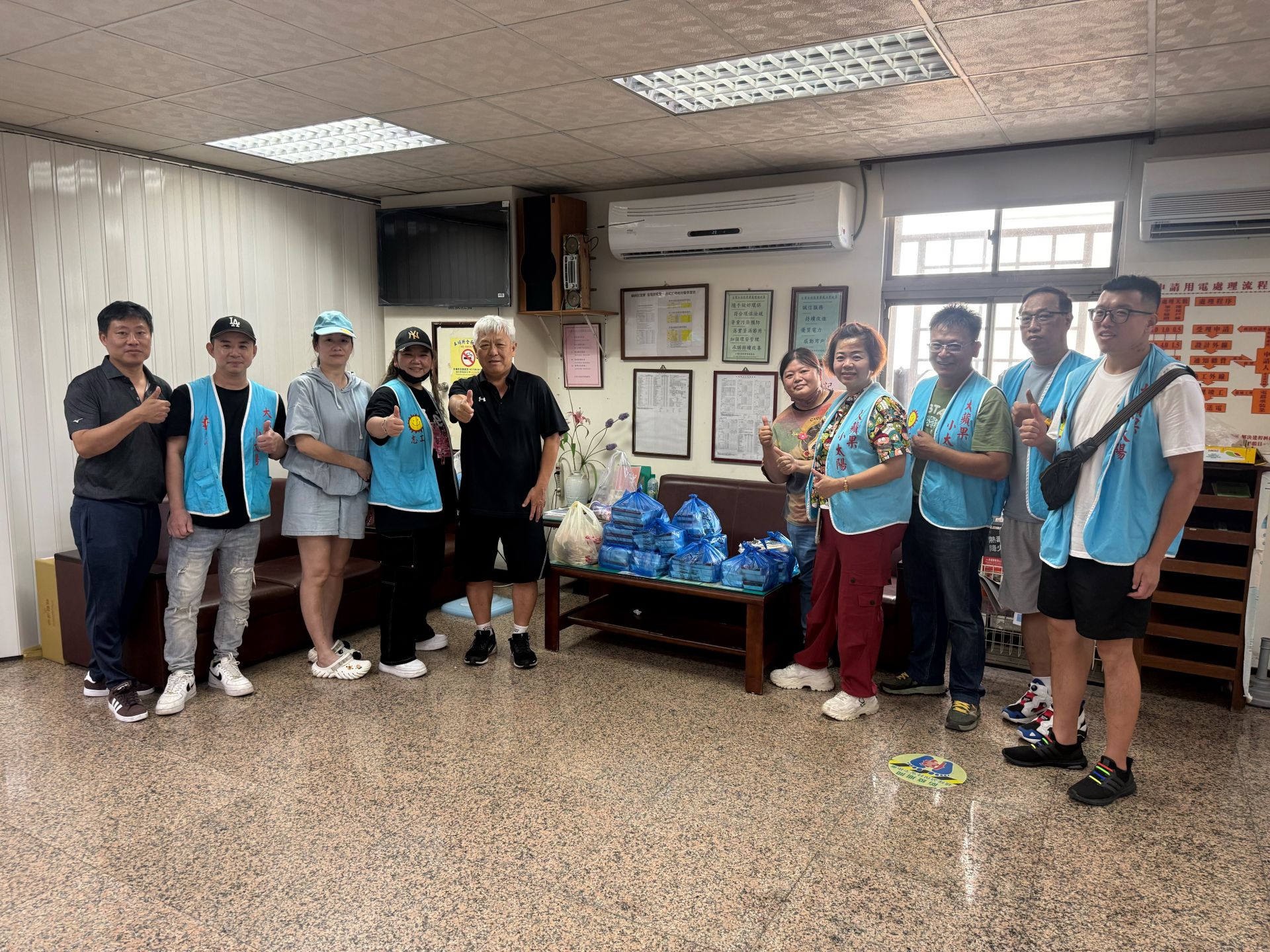 為台電英雄加油打氣,台南佳里台電所