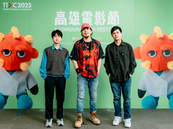 《不赦之罪》導演譚善揚、黃秋生、導演林善。（圖／高雄電影節提供）