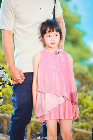 吳尊的女兒NeiNei小時候曾上節目。(圖/翻攝爸爸去哪兒微博)