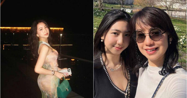 Threads上走紅的白富美Amanda，正是蔡幸娟的女兒「蛋蛋」。（圖／翻攝Amanda Threads、蔡幸娟臉書）