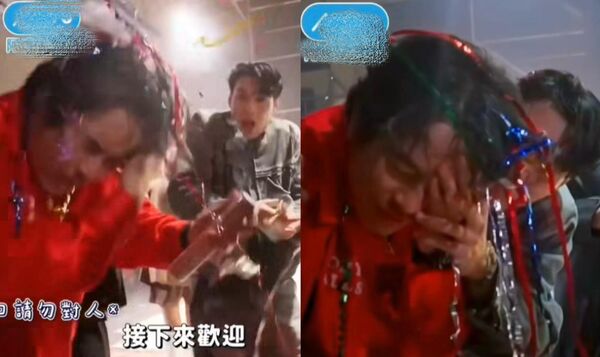 黃偉晉失誤拉炮射到楊銘威。（圖／翻攝TVBS）