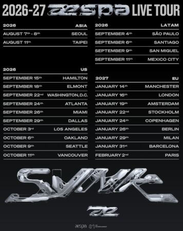 aespa即將展開世界巡演。（圖／翻攝Ｘ）