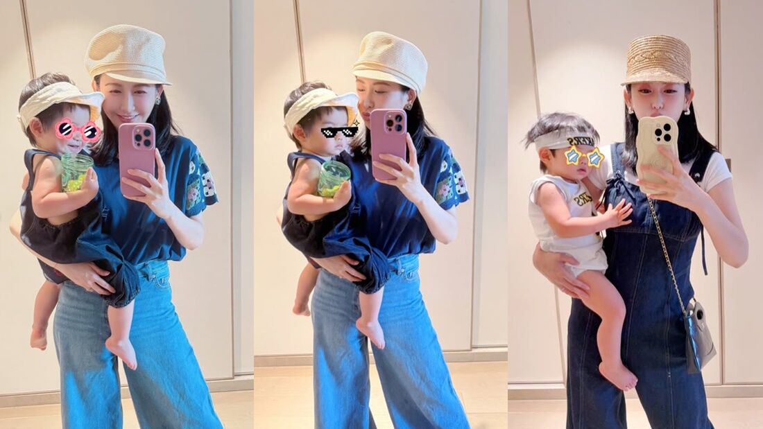 愷樂PO出和小孩的合照。(圖/翻攝自愷樂IG)