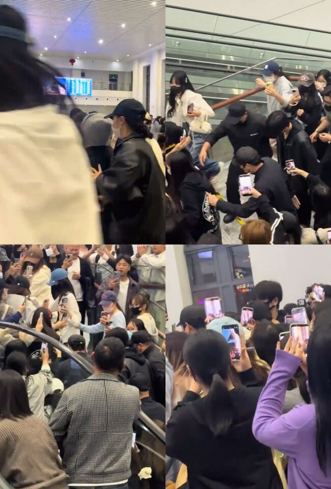 張凌赫人氣飆漲,遭粉絲圍堵。(圖/翻攝微博)