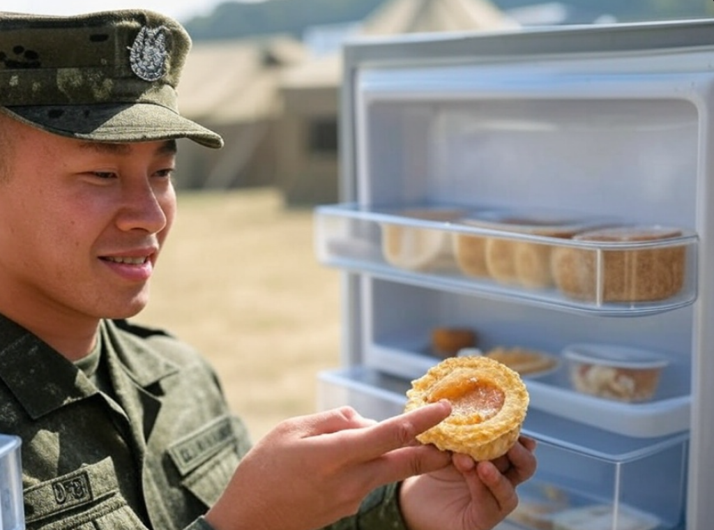 資通電軍中尉排長偷吃中士蛋塔　開營區中山室冰箱食用過程全被拍下！遭法院判罰6000元