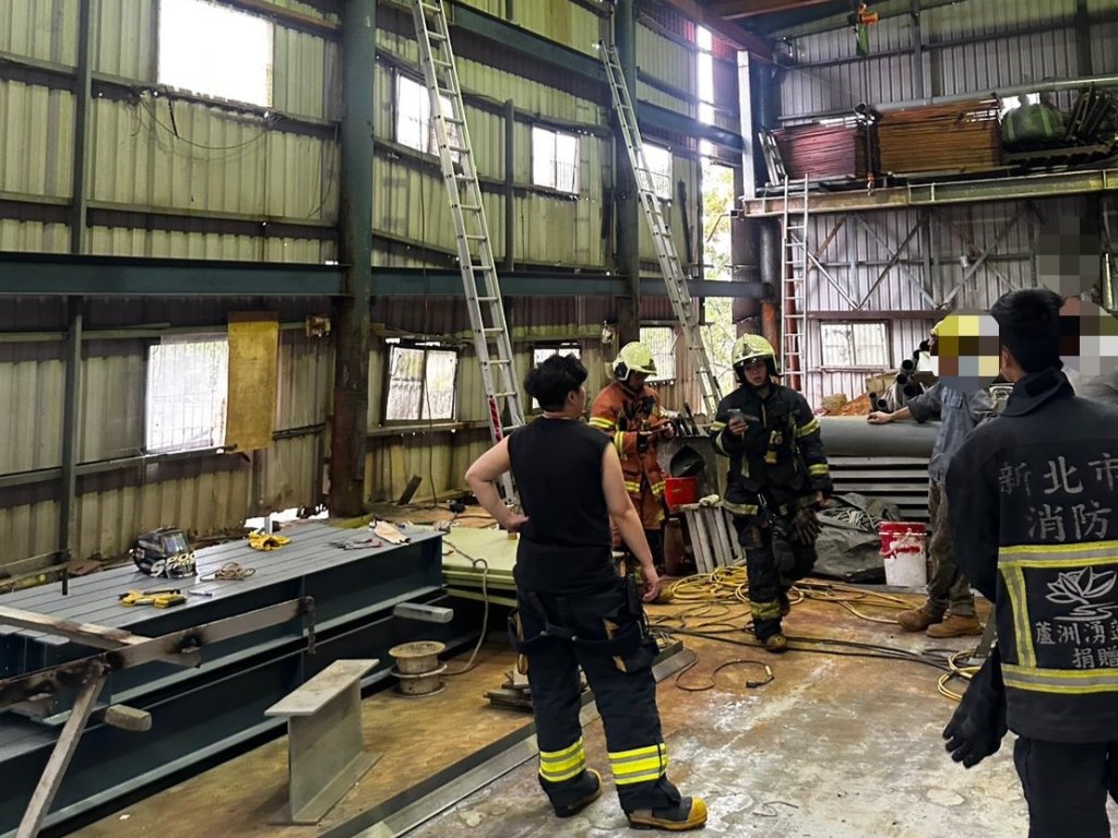 林口工廠焊接作業工安意外　男5米高梯墜落身亡