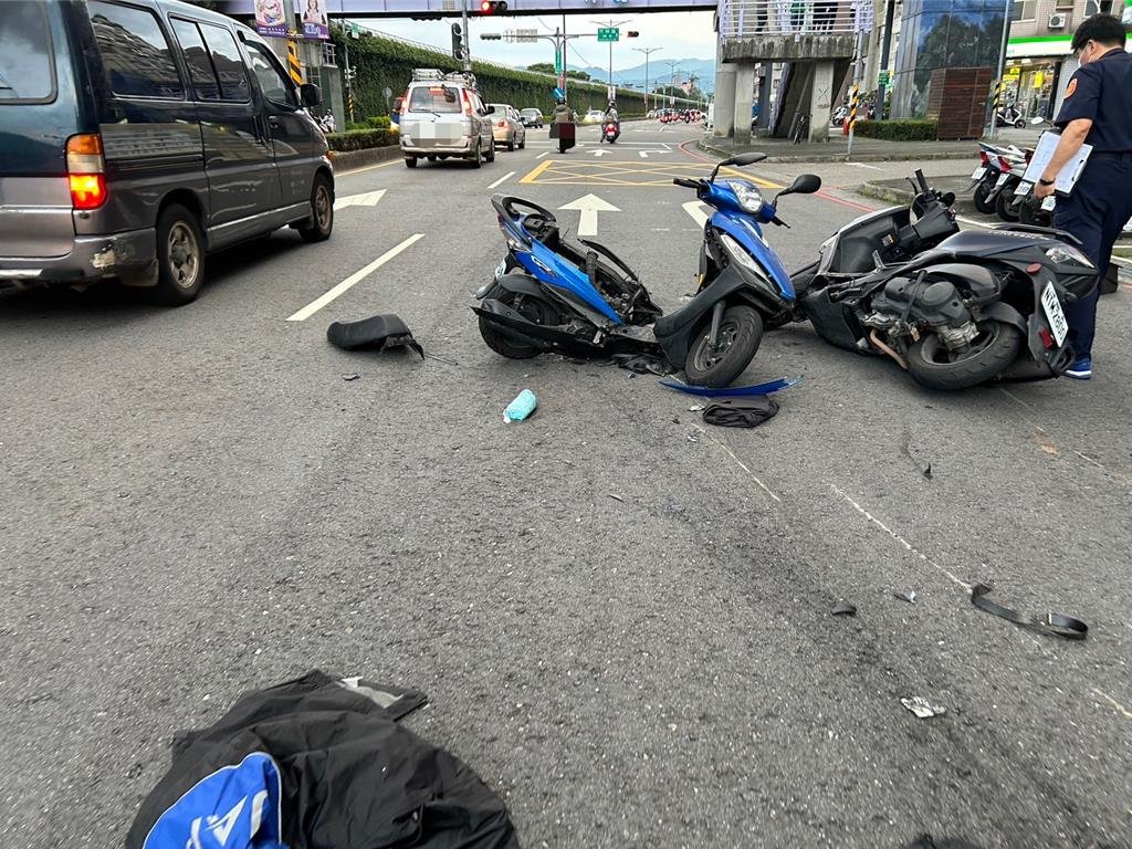永和3機車連環撞！7旬翁左轉對撞直行來車釀1死2傷