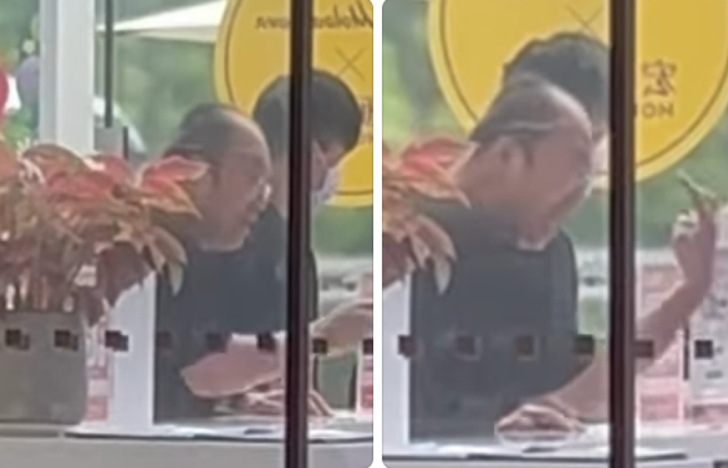 影／小明劍魔上身？男大鬧宏匯廣場櫃台　罵女服務員「Look in my eyes ! 回答我」怒拍桌