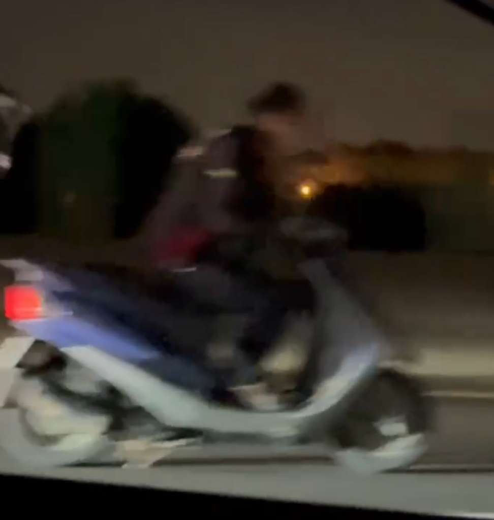 逮到了！機車闖入國道1號騎士未戴安全帽蛇行　國道警察攔下開罰移送法辦