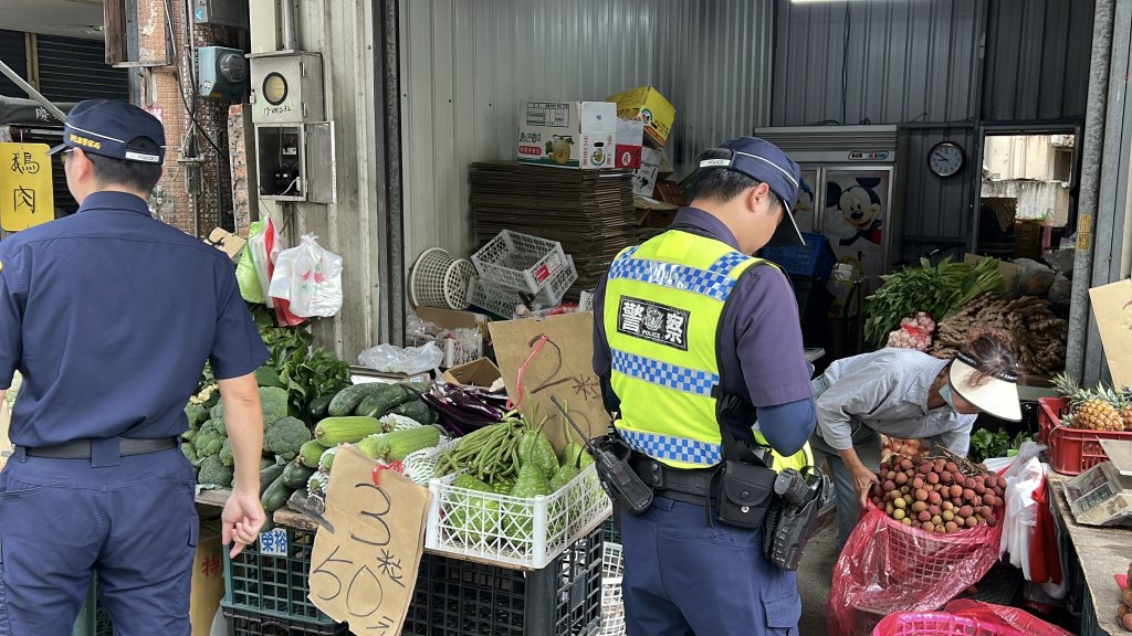 彰分局大力整頓三民市場，民眾盼警方要持之以恆