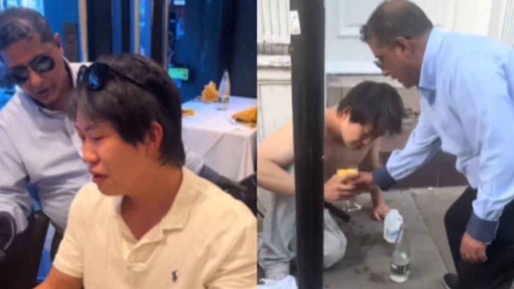 影／挑戰倫敦最辣咖哩！男吃一口就倒地「脫光上衣躺餐廳外」　影片網路瘋傳