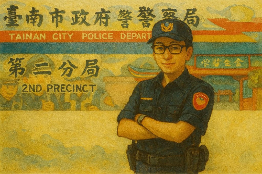 台南藍勾警察小編榮退！楊義雄7月退休　感性告白：不按讚沒關係記得防詐