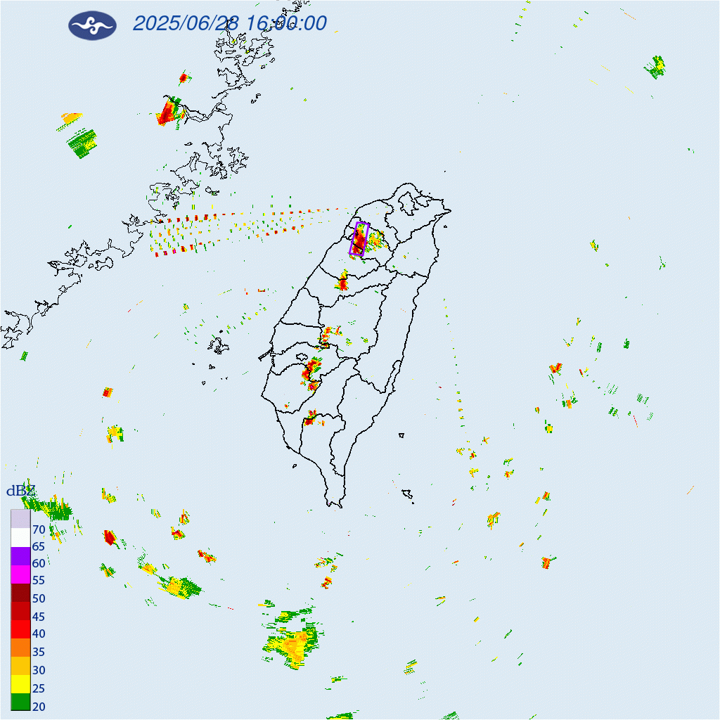 快訊／午後對流雲爆發！大雷雨警戒範圍曝　3區慎防強降雨雷擊