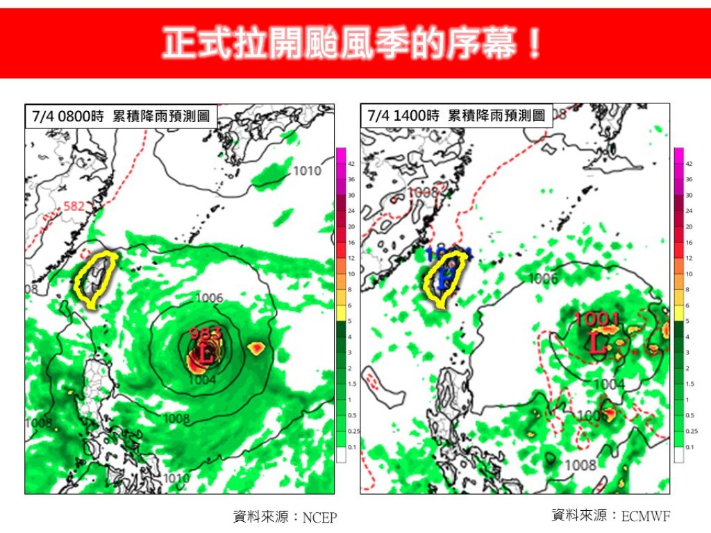 雙颱有望現身？季風低壓醞釀中　本週進入台灣颱風季熱身賽