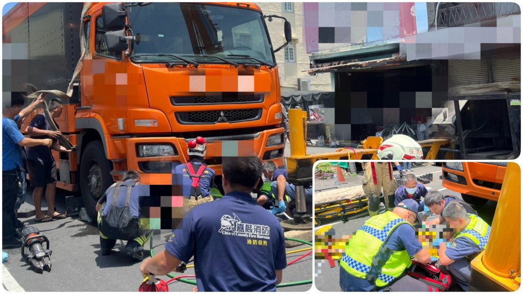嘉義婦人牽車過馬路  慘被貨車輾斃
