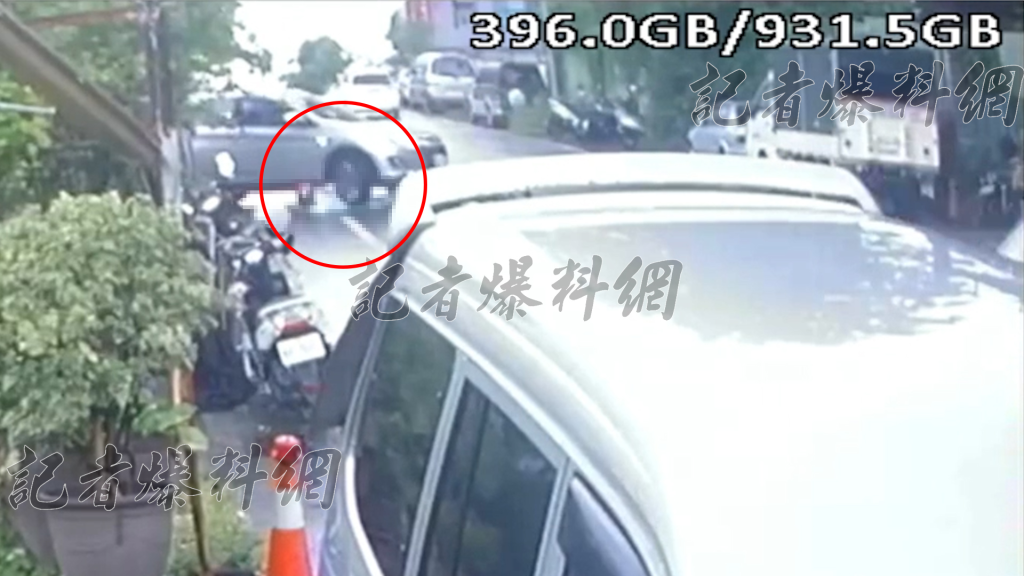 獨／影／台南女騎士自摔！右轉車直「輾過去」多處骨折　女騎士受困送醫