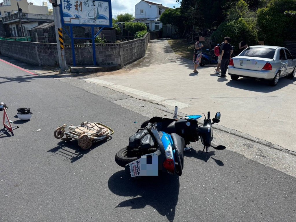 澎湖死亡車禍！ 機車被撞倒地　背在媽媽胸前5個月大男嬰傷重不治