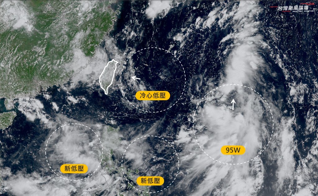 週末恐迎低壓靠近！今全台多雲偶有雷陣雨 請注意劇烈天氣