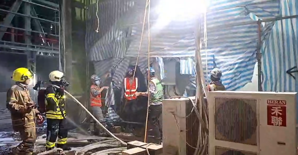 台中火力發電廠變電室起火　台電：不影響機組運轉及供電
