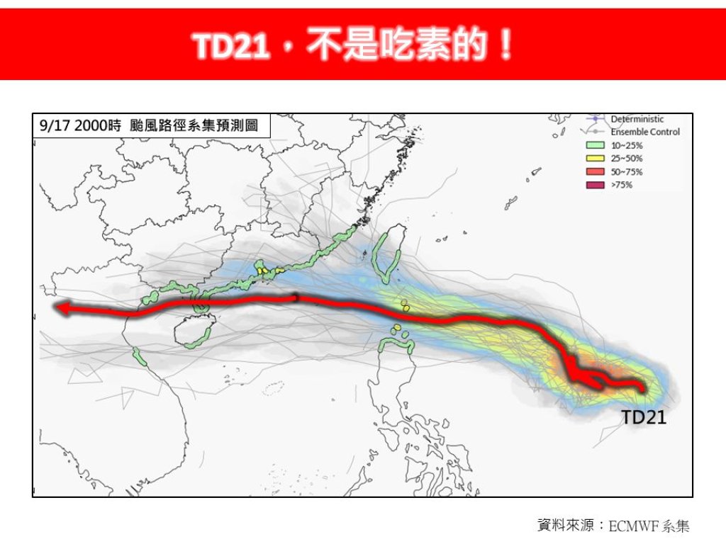 颱風TD21「不是吃素的」蓄勢待發　林老師氣象站：週末風雨最劇烈