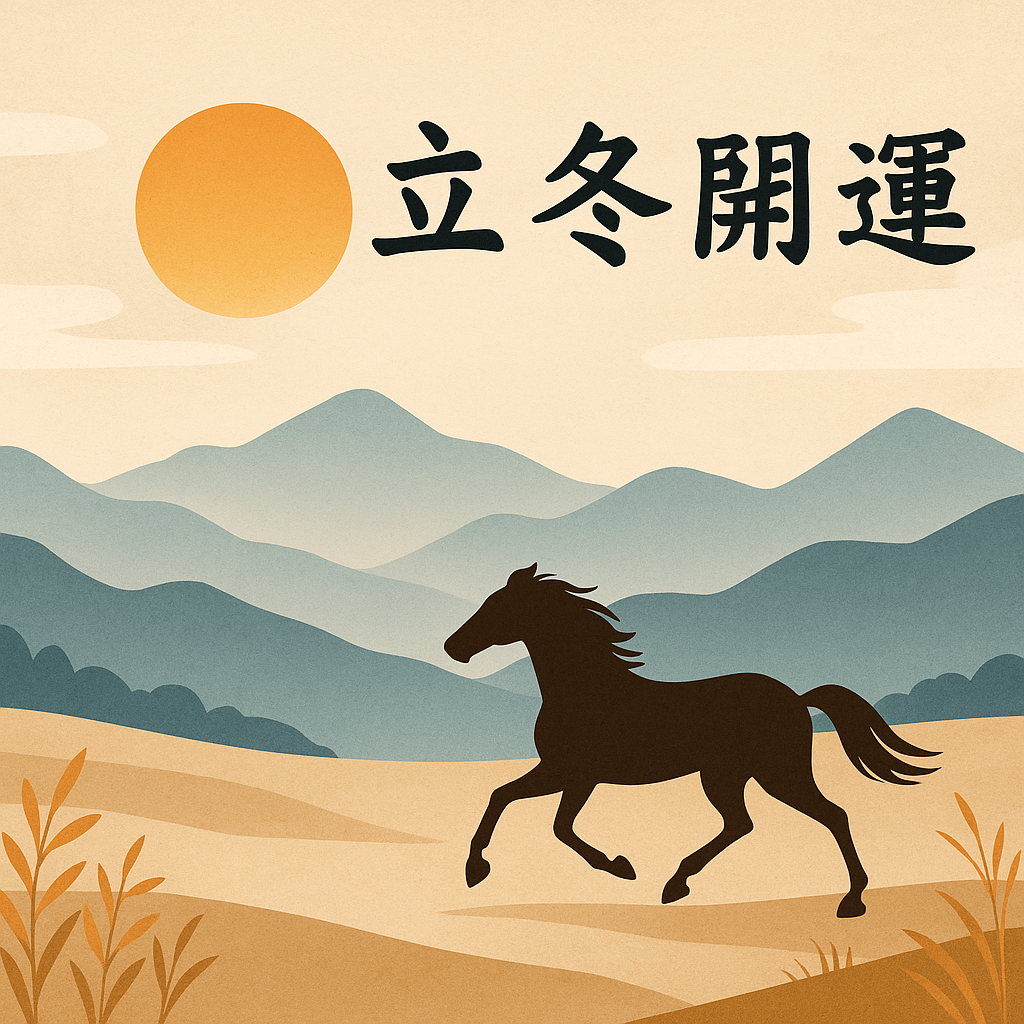 立冬開運、八字命理、喜火土、九紫離火運、黃運金老師、財運、驛馬動象、冬季運勢