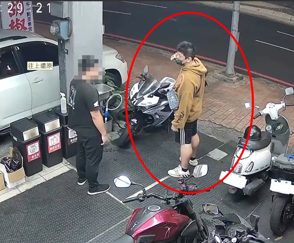 台中店家注意！「借車錢男」疑似慣犯再出沒　滿頭大汗裝緊急求助