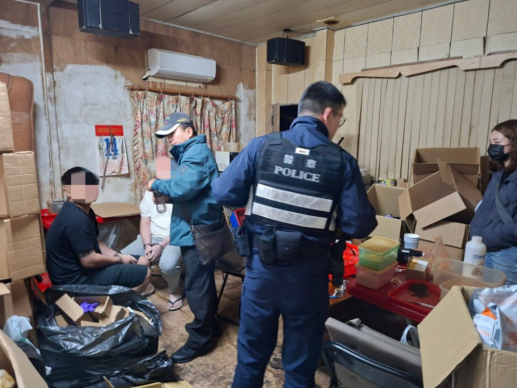 桃警「雷霆除暴」大掃蕩！破獲500萬彩虹菸毒窟