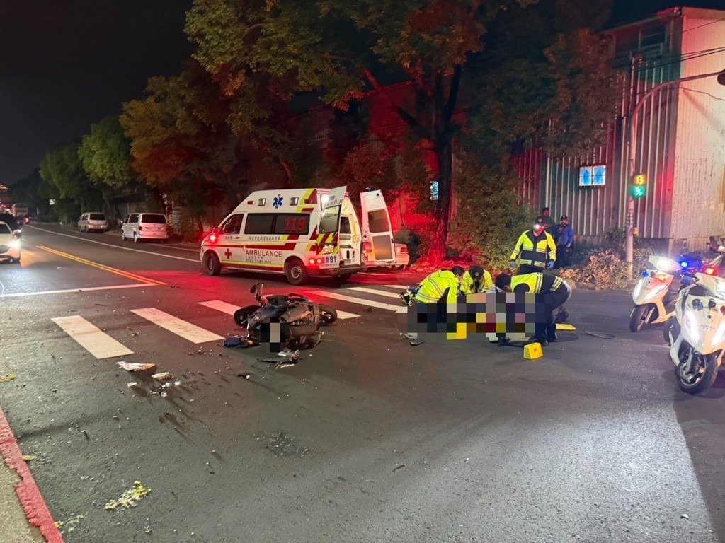 五股左轉車未禮讓直行！修車工下班遇死劫　撞擊噴飛送醫不治