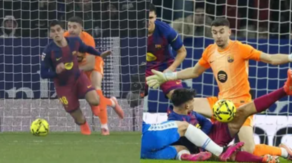 影／最狂防守！巴塞隆納門神「推隊友肉身救球」　禁區驚險影片瘋傳