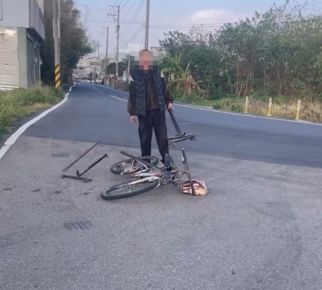 苗栗張文？ 　手持鐵器不明原因朝路人咆哮引起恐慌 