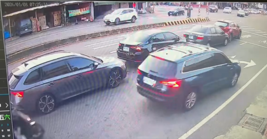 上班尖峰變停車場！彰化金馬路酒駕追撞　4車連環撞釀交通大亂