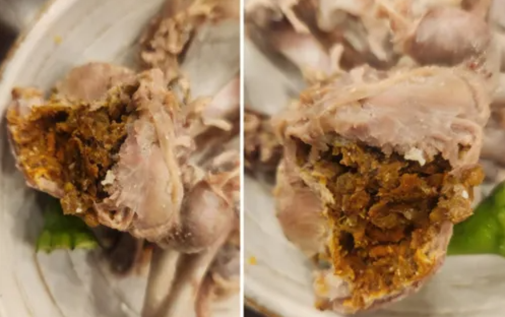 影／韓國參雞湯名店出包！顧客抱怨吃到「雞屎」無碼照PO網　初判疑為雞胗內未消化飼料殘渣